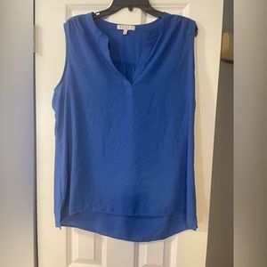 Blue tank blouse